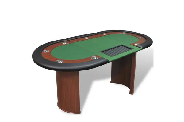 Vida 10 Player Poker Table - Green